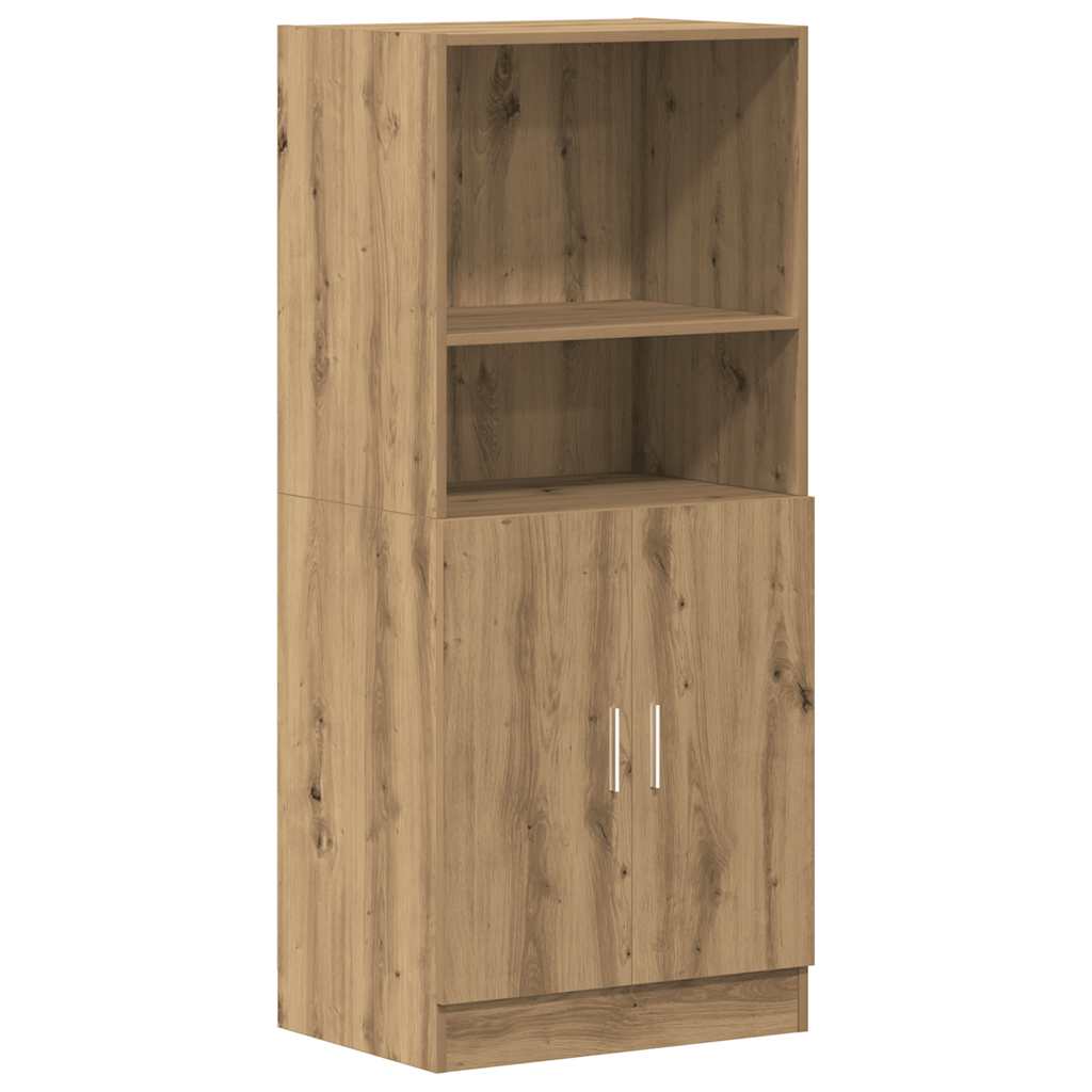 vidaXL Set dulap de bucătărie din 3 piese din lemn de Stejar artizanal vidaXL Set dulap de bucătărie din 3 piese din lemn de Stejar artizanal