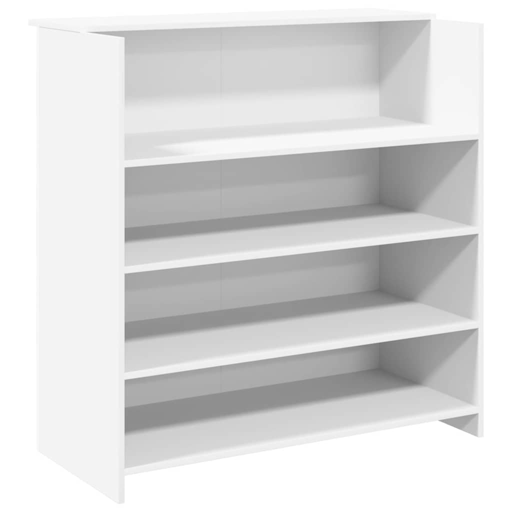 vidaXL Birou de recepție alb 100x50x103,5 cm din lemn prelucrat