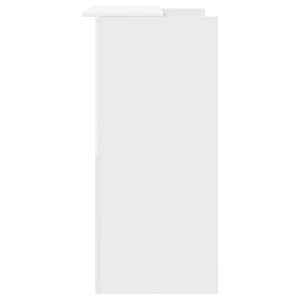 vidaXL Birou de recepție alb 100x50x103,5 cm din lemn prelucrat