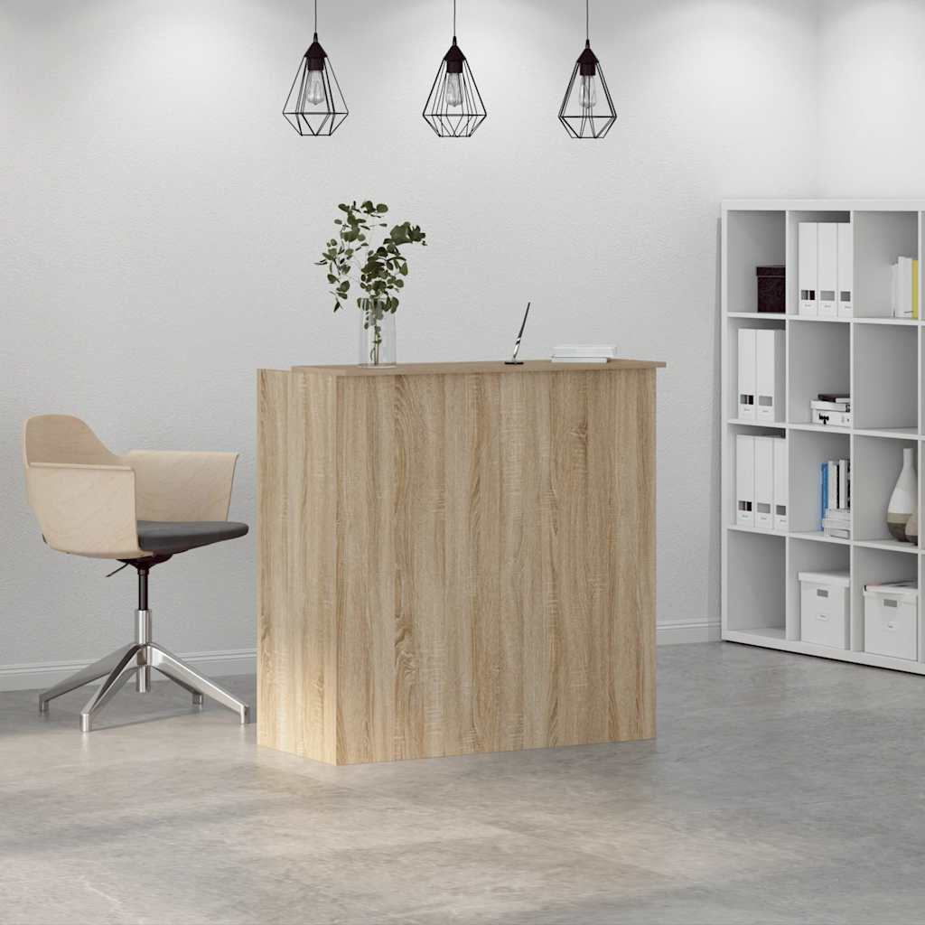 vidaXL Birou de recepție Stejar Sonoma 100x50x103,5 cm Lemn prelucrat
