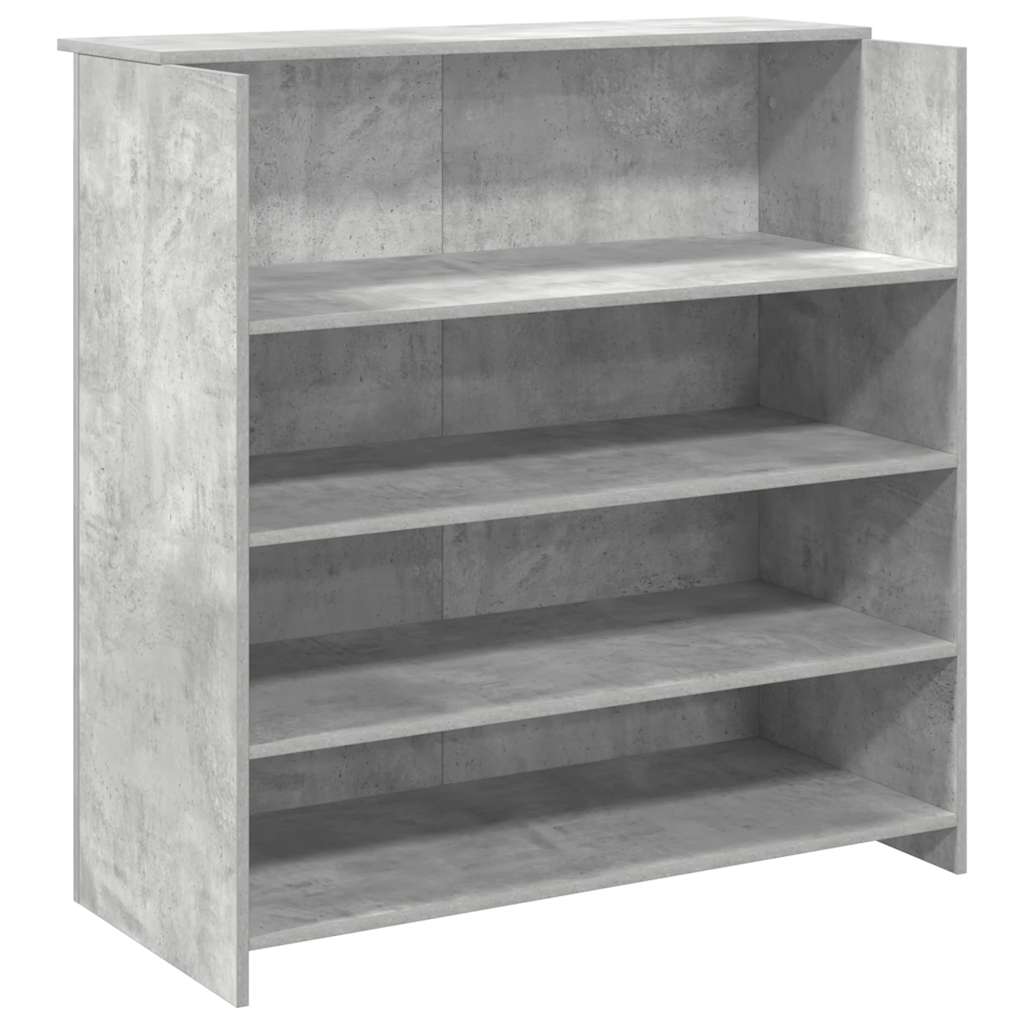 vidaXL Birou de recepție Gri beton 100x50x103,5 cm Lemn prelucrat vidaXL Birou de recepție Gri beton 100x50x103,5 cm Lemn prelucrat