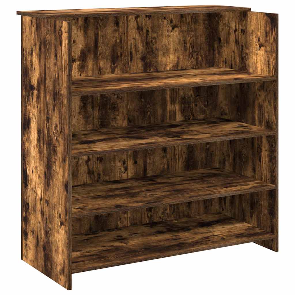 vidaXL Birou de recepție stejar afumat 100x50x103,5 cm lemn prelucrat