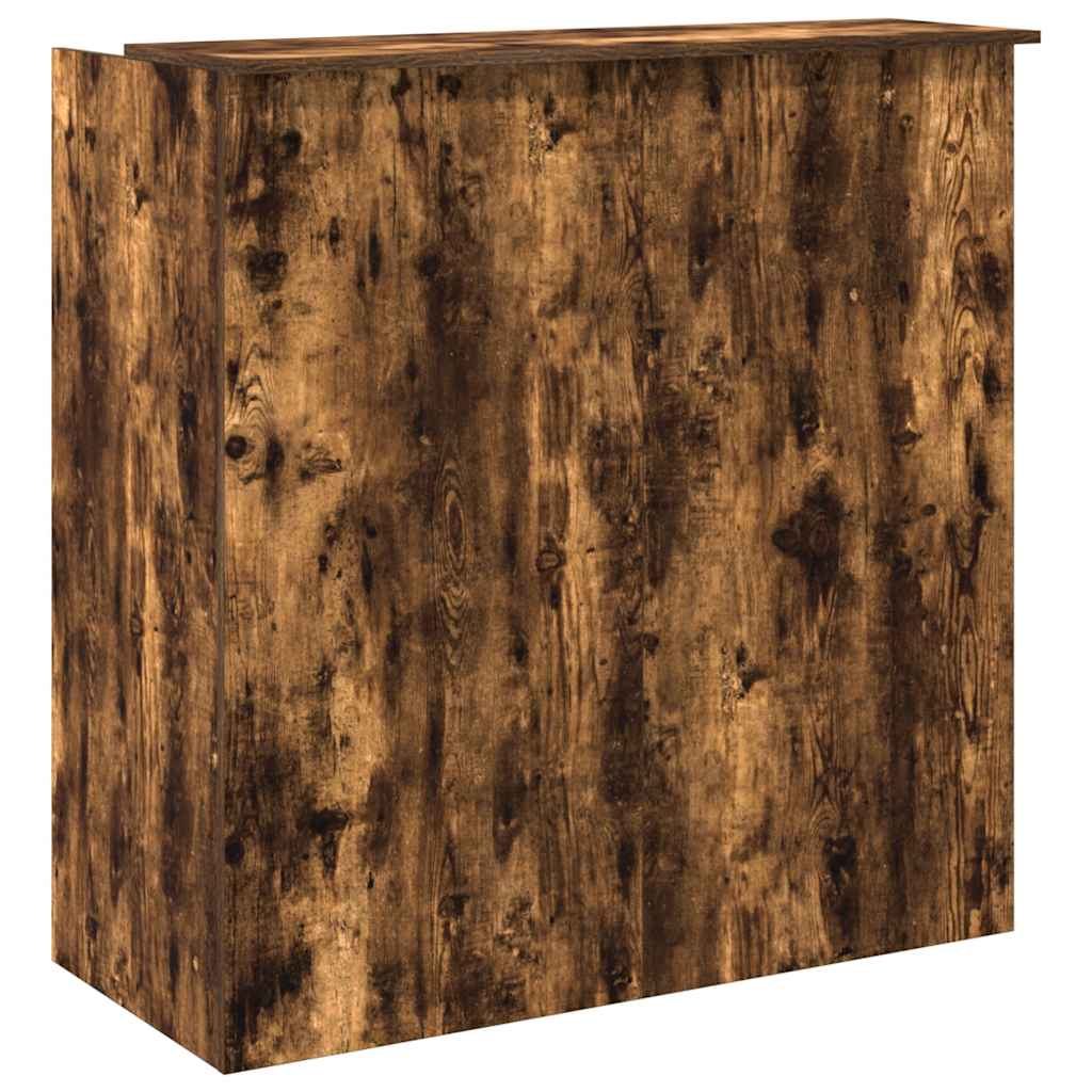 vidaXL Birou de recepție stejar afumat 100x50x103,5 cm lemn prelucrat