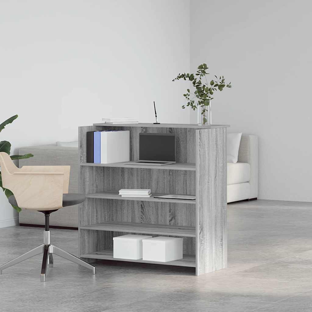 vidaXL Birou de recepție Gri Sonoma 100x50x103,5 cm Lemn prelucrat