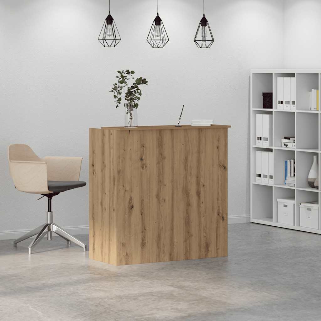 vidaXL Birou de recepție Stejar Artisan 100x50x103,5 cm Lemn prelucrat vidaXL Birou de recepție Stejar Artisan 100x50x103,5 cm Lemn prelucrat