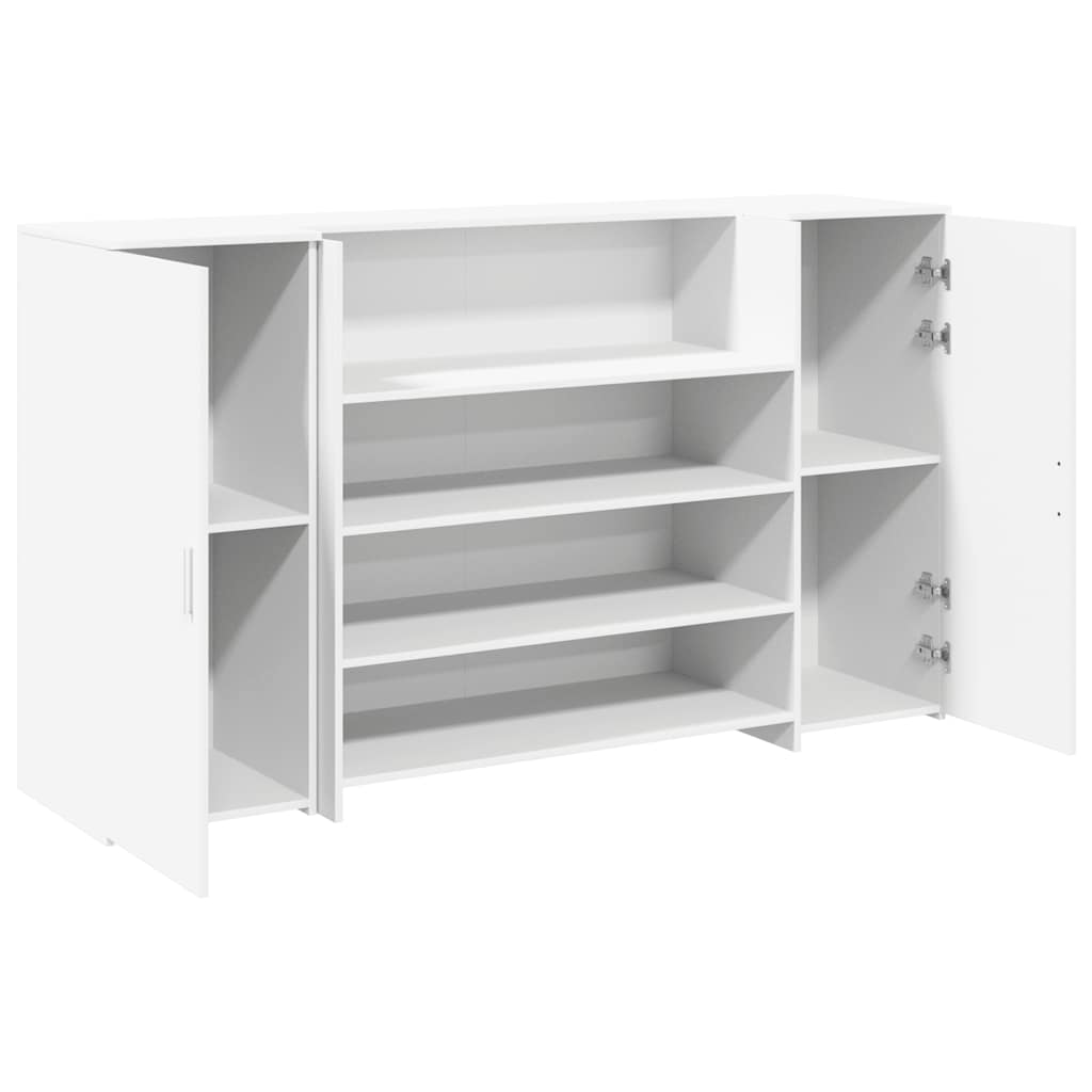vidaXL Birou de recepție alb 180x50x103,5 cm din lemn prelucrat