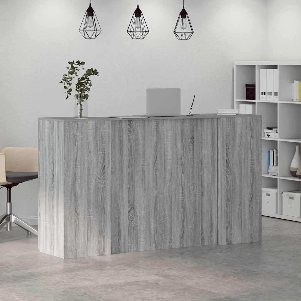 vidaXL Birou de recepție Gri Sonoma 180x50x103,5 cm Lemn prelucrat vidaXL Birou de recepție Gri Sonoma 180x50x103,5 cm Lemn prelucrat