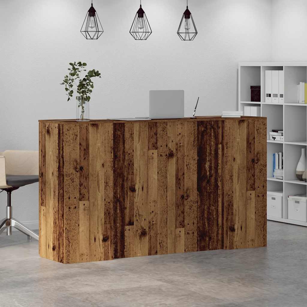 vidaXL Birou de recepție Lemn vechi 180x50x103,5 cm Lemn prelucrat vidaXL Birou de recepție Lemn vechi 180x50x103,5 cm Lemn prelucrat
