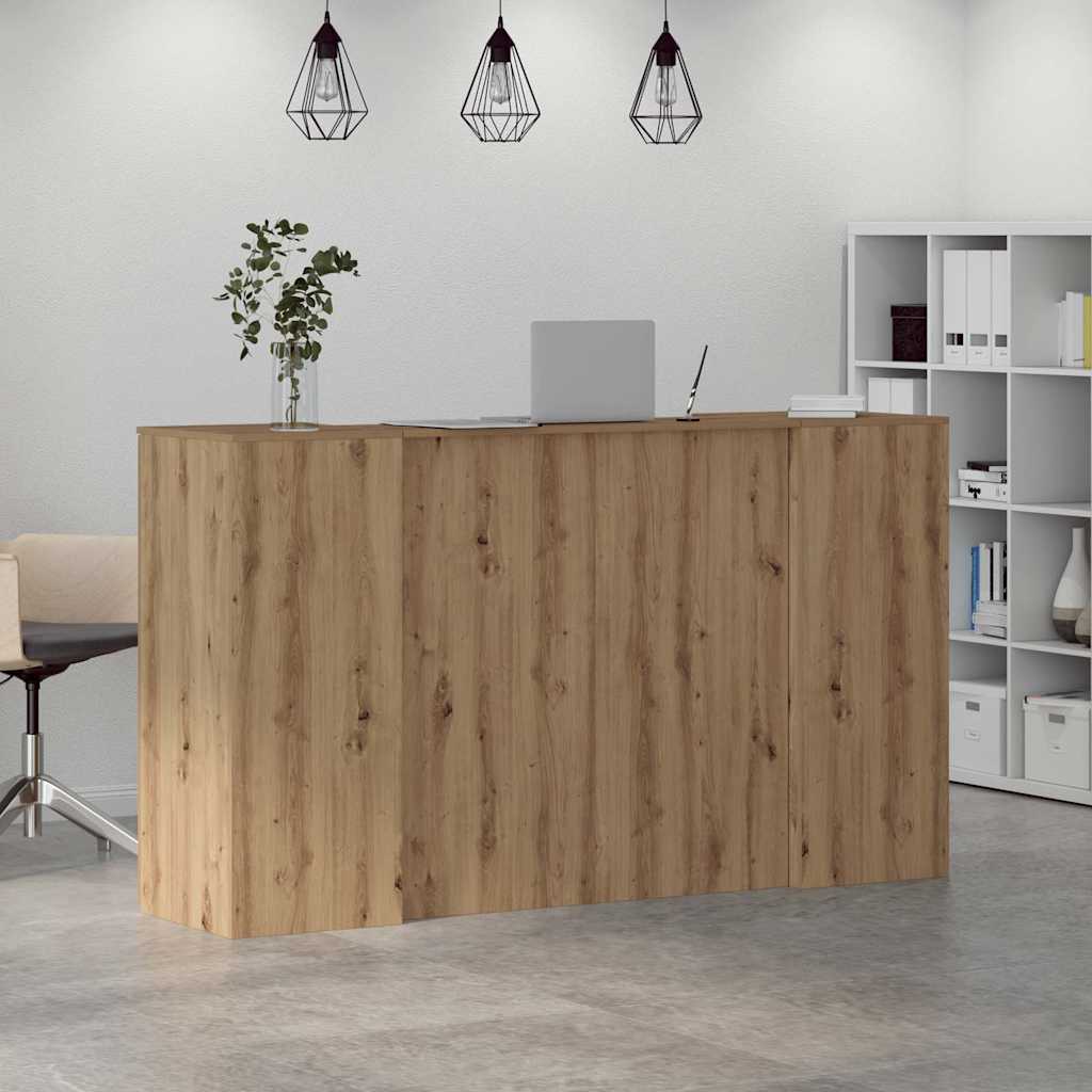 vidaXL Birou de recepție Stejar Artisan 180x50x103,5 cm Lemn prelucrat vidaXL Birou de recepție Stejar Artisan 180x50x103,5 cm Lemn prelucrat