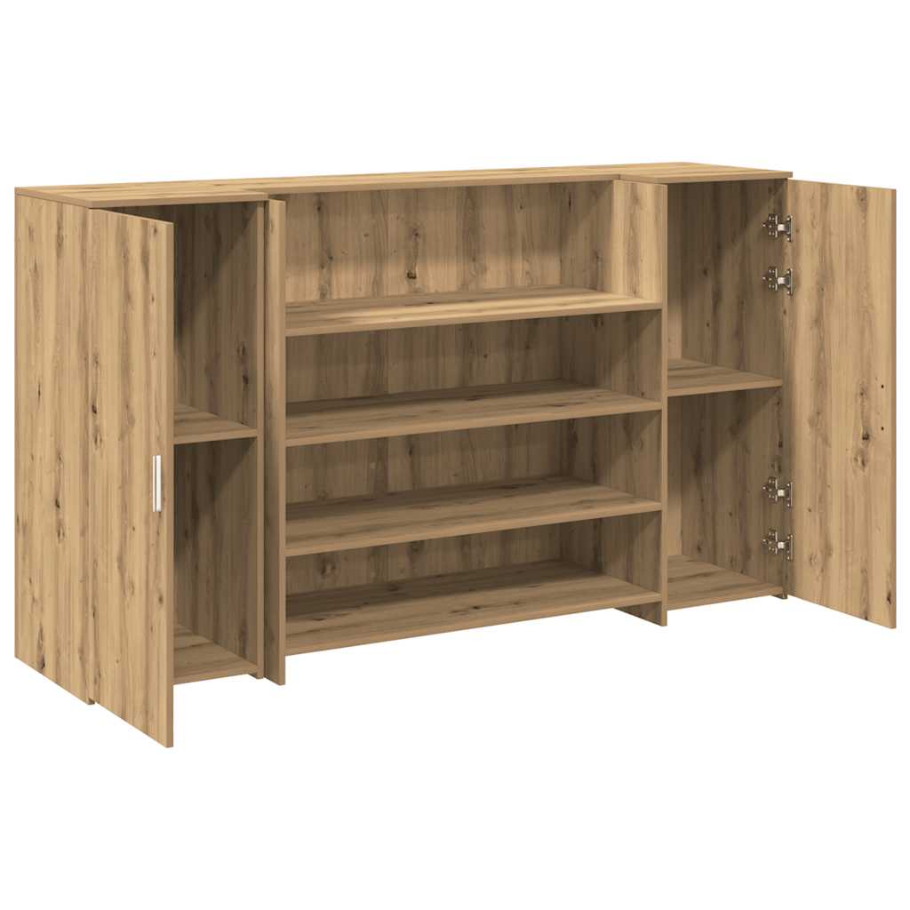 vidaXL Birou de recepție Stejar Artisan 180x50x103,5 cm Lemn prelucrat vidaXL Birou de recepție Stejar Artisan 180x50x103,5 cm Lemn prelucrat