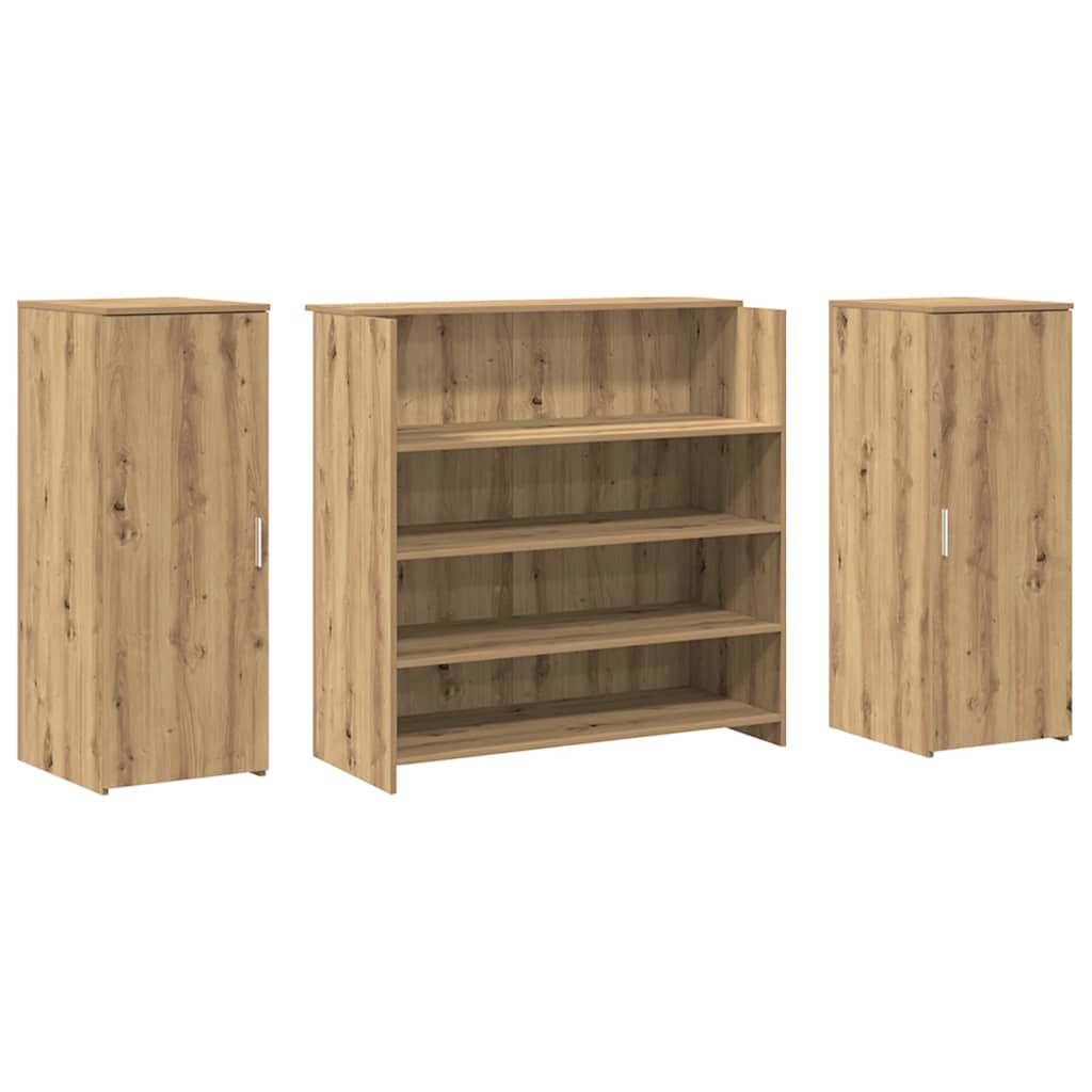 vidaXL Birou de recepție Stejar Artisan 180x50x103,5 cm Lemn prelucrat vidaXL Birou de recepție Stejar Artisan 180x50x103,5 cm Lemn prelucrat