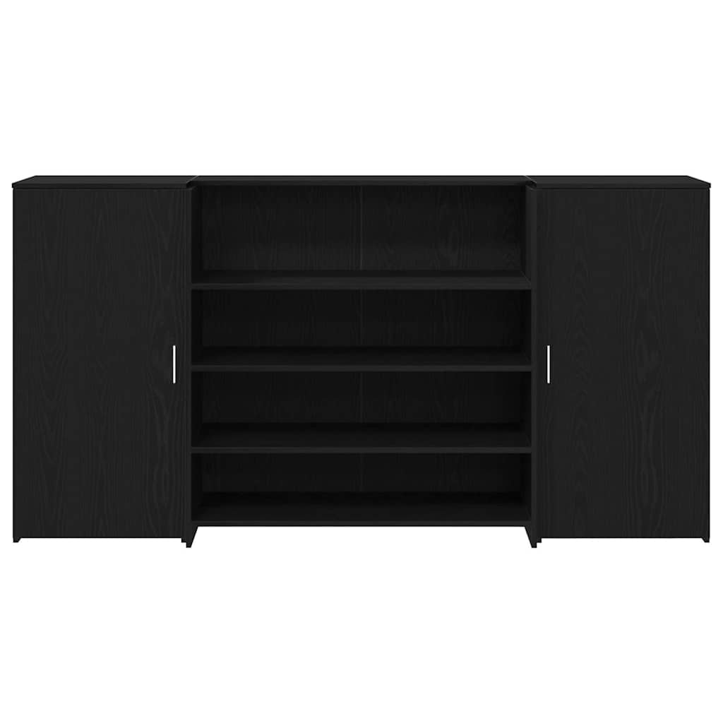 vidaXL Birou de recepție Stejar negru 200x50x103,5 cm Lemn prelucrat vidaXL Birou de recepție Stejar negru 200x50x103,5 cm Lemn prelucrat