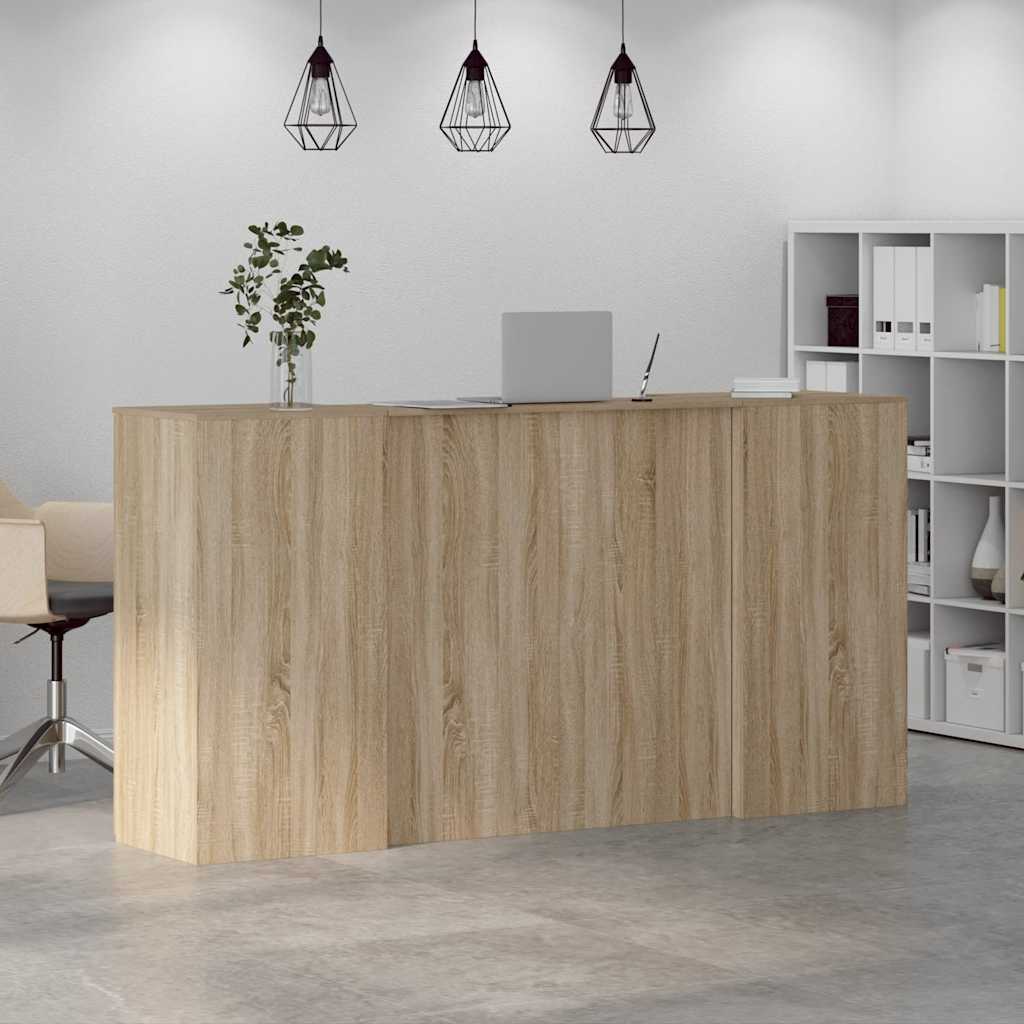 vidaXL Birou de recepție Stejar Sonoma 200x50x103,5 cm Lemn prelucrat vidaXL Birou de recepție Stejar Sonoma 200x50x103,5 cm Lemn prelucrat