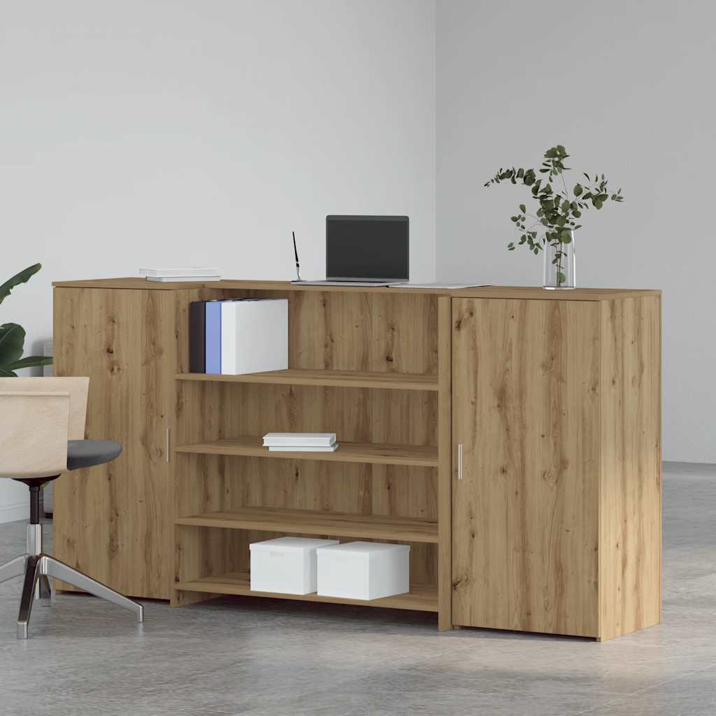 vidaXL Birou de recepție Stejar Artisan 200x50x103,5 cm Lemn prelucrat