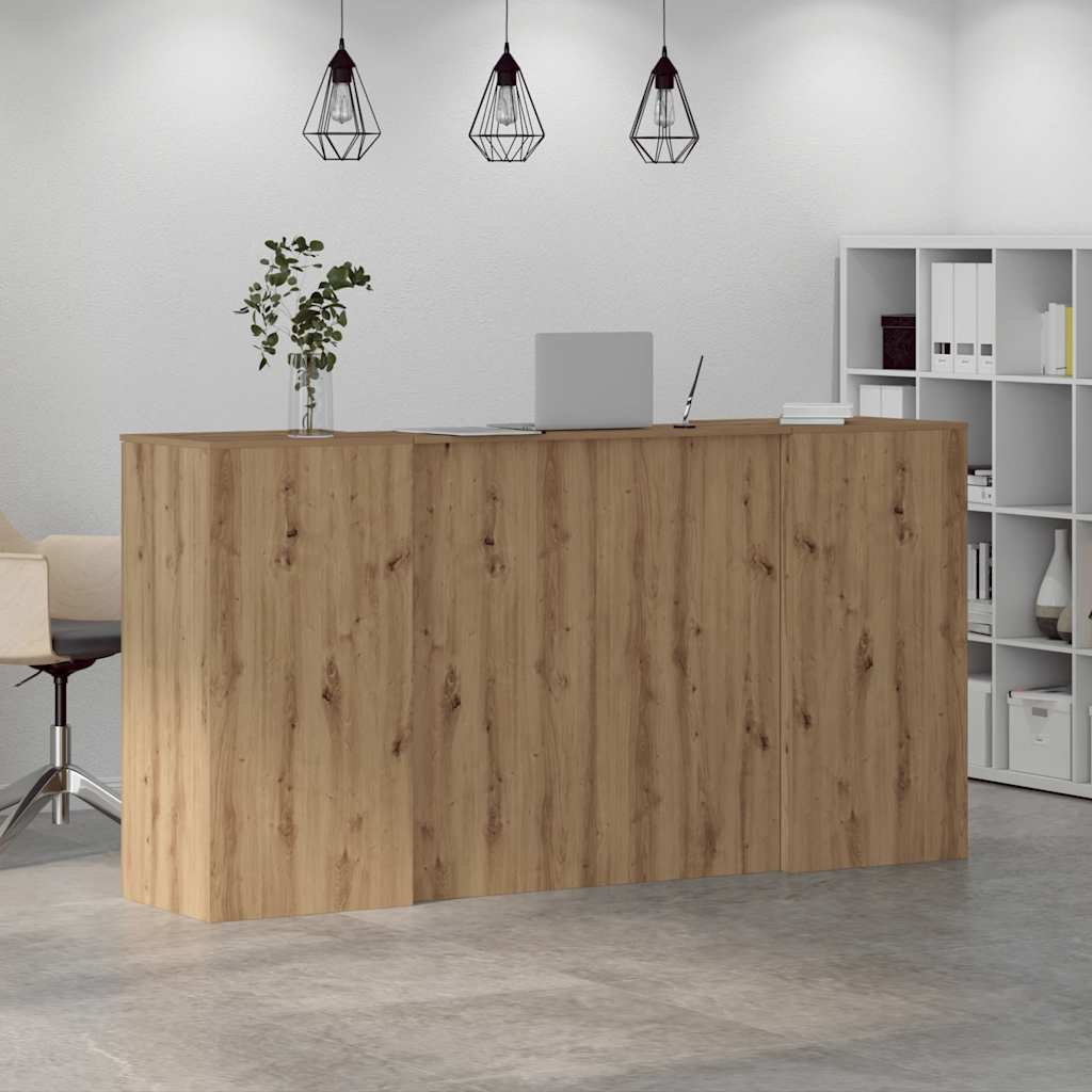 vidaXL Birou de recepție Stejar Artisan 200x50x103,5 cm Lemn prelucrat