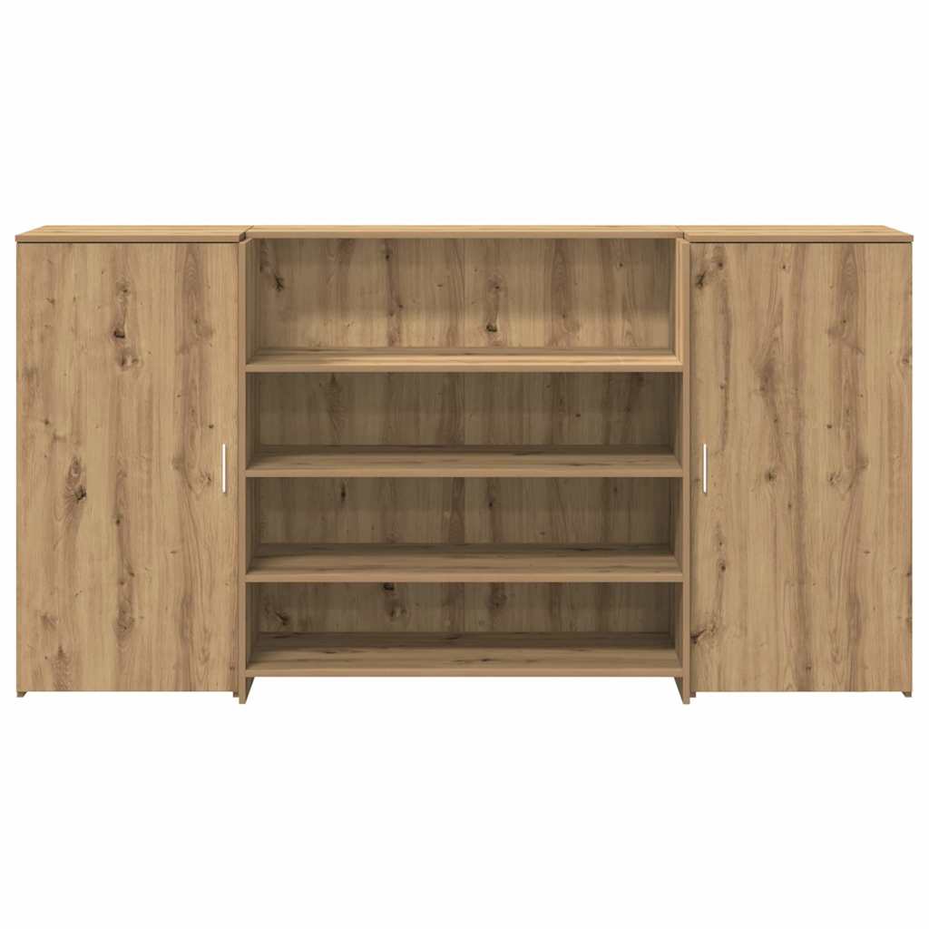 vidaXL Birou de recepție Stejar Artisan 200x50x103,5 cm Lemn prelucrat