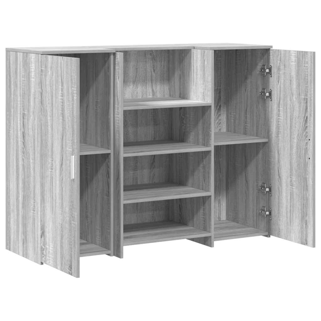 vidaXL Birou de recepție Gri Sonoma 135x50x103,5 cm Lemn prelucrat