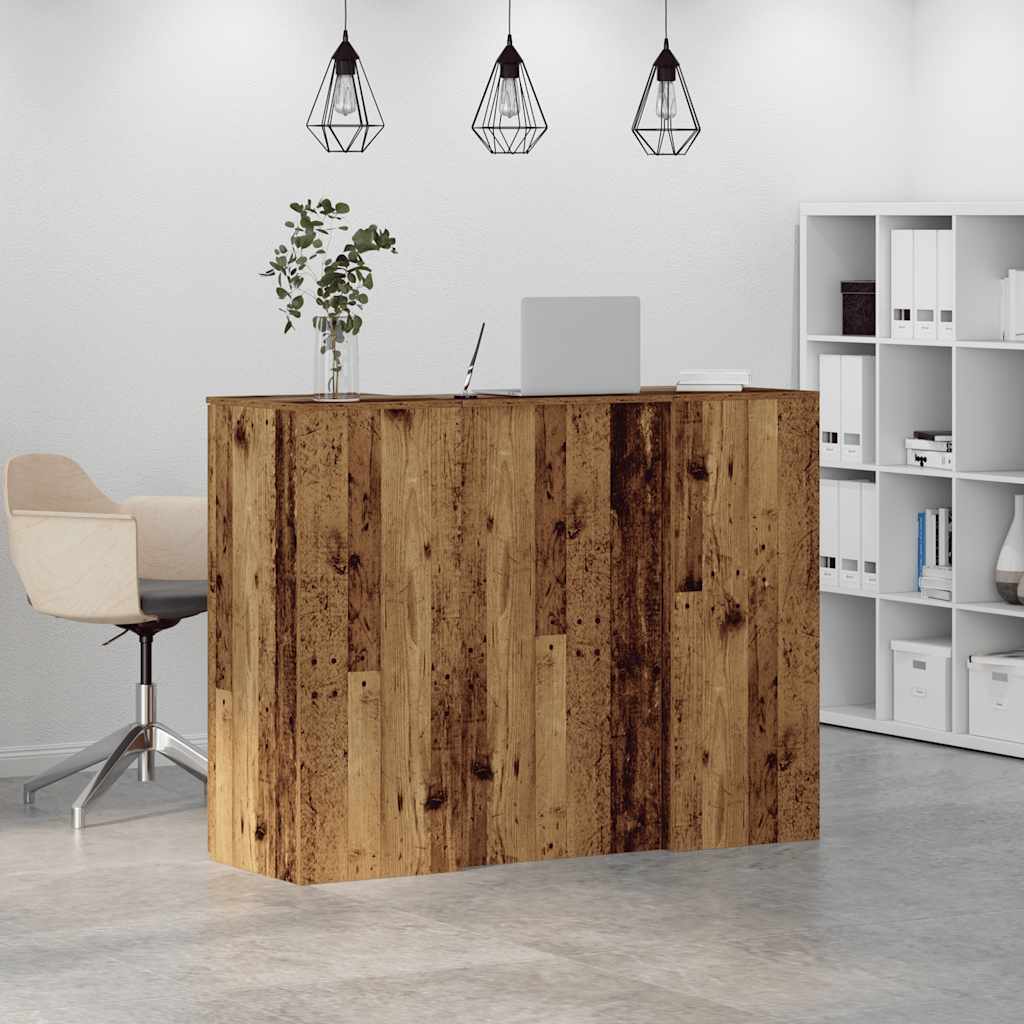 vidaXL Birou de recepție Lemn vechi 135x50x103,5 cm Lemn prelucrat vidaXL Birou de recepție Lemn vechi 135x50x103,5 cm Lemn prelucrat