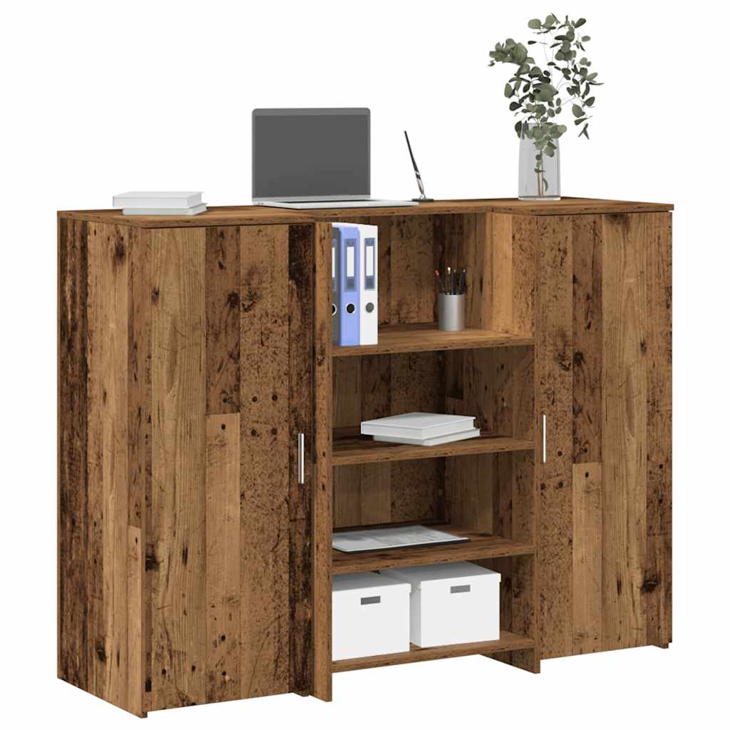 vidaXL Birou de recepție Lemn vechi 135x50x103,5 cm Lemn prelucrat vidaXL Birou de recepție Lemn vechi 135x50x103,5 cm Lemn prelucrat