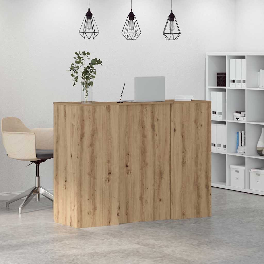 vidaXL Birou de recepție Stejar Artisan 135x50x103,5 cm Lemn prelucrat vidaXL Birou de recepție Stejar Artisan 135x50x103,5 cm Lemn prelucrat