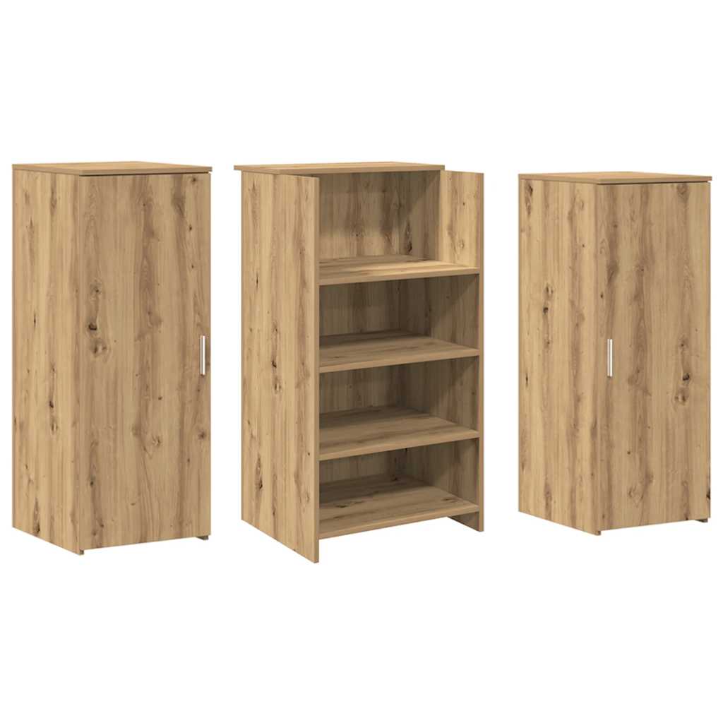 vidaXL Birou de recepție Stejar Artisan 135x50x103,5 cm Lemn prelucrat vidaXL Birou de recepție Stejar Artisan 135x50x103,5 cm Lemn prelucrat