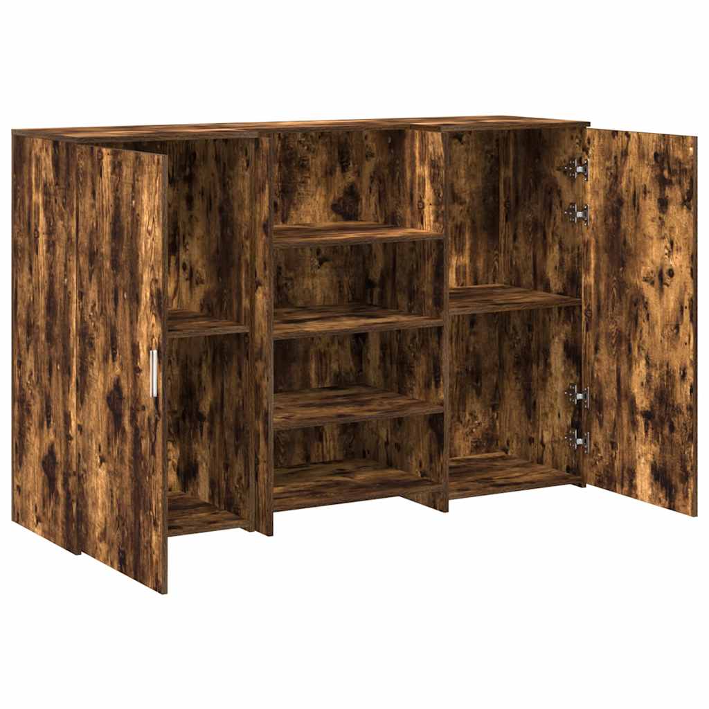 vidaXL Birou de recepție stejar afumat 155x50x103,5 cm lemn prelucrat