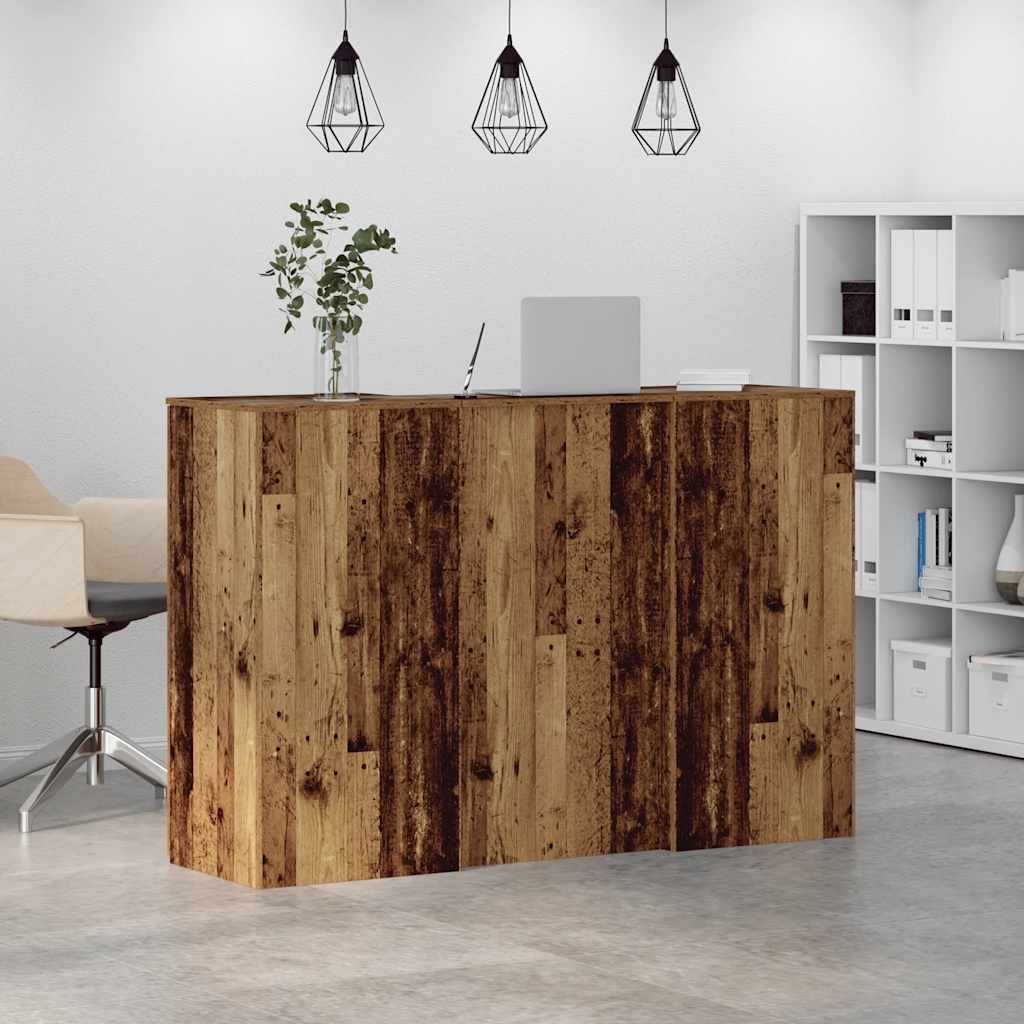 vidaXL Birou de recepție Lemn vechi 155x50x103,5 cm Lemn prelucrat vidaXL Birou de recepție Lemn vechi 155x50x103,5 cm Lemn prelucrat
