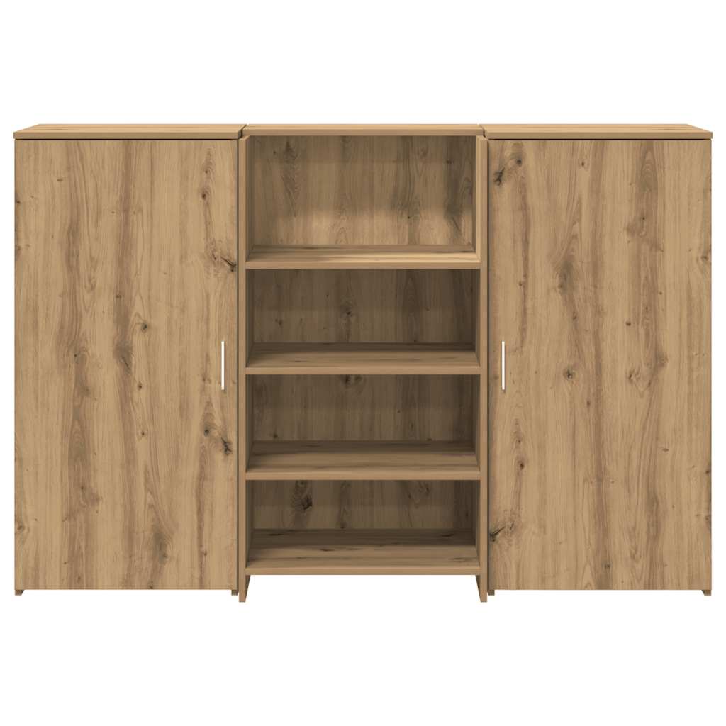 vidaXL Birou de recepție Stejar Artisan 155x50x103,5 cm Lemn prelucrat vidaXL Birou de recepție Stejar Artisan 155x50x103,5 cm Lemn prelucrat