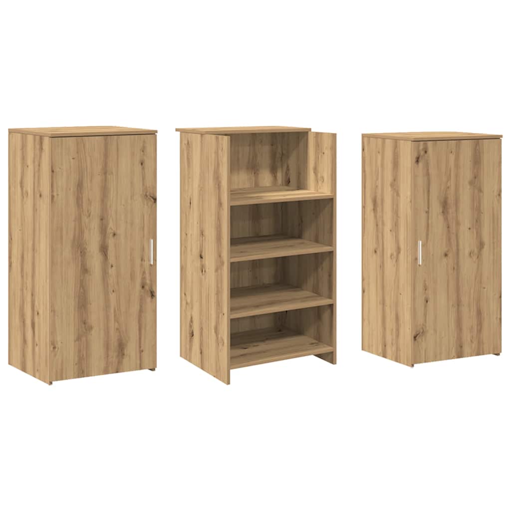 vidaXL Birou de recepție Stejar Artisan 155x50x103,5 cm Lemn prelucrat vidaXL Birou de recepție Stejar Artisan 155x50x103,5 cm Lemn prelucrat