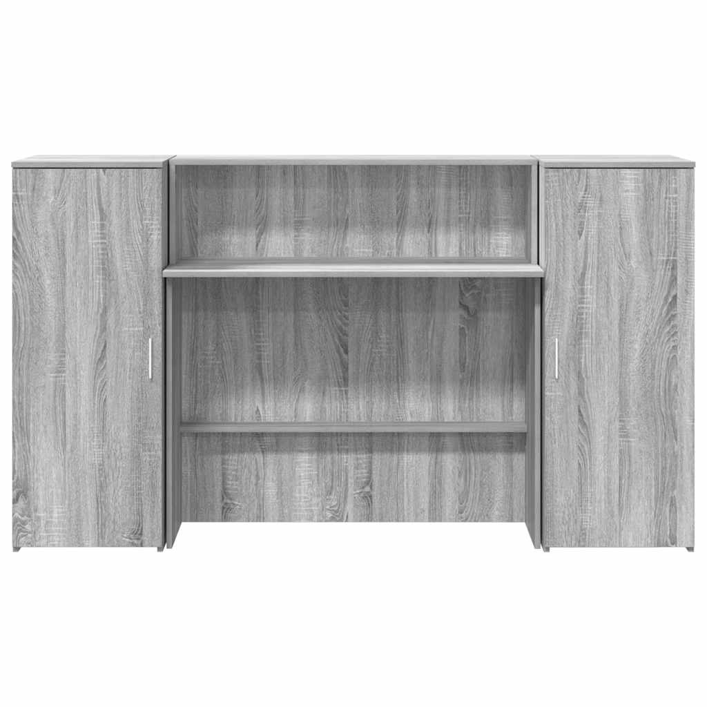 vidaXL Birou de recepție Gri Sonoma 180x50x103,5 cm Lemn prelucrat vidaXL Birou de recepție Gri Sonoma 180x50x103,5 cm Lemn prelucrat
