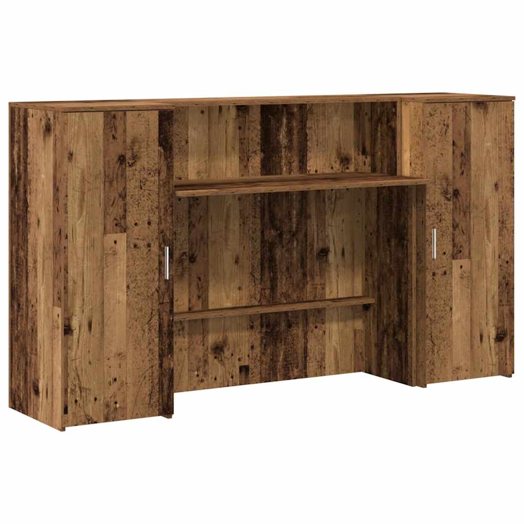 vidaXL Birou de recepție Lemn vechi 180x50x103,5 cm Lemn prelucrat