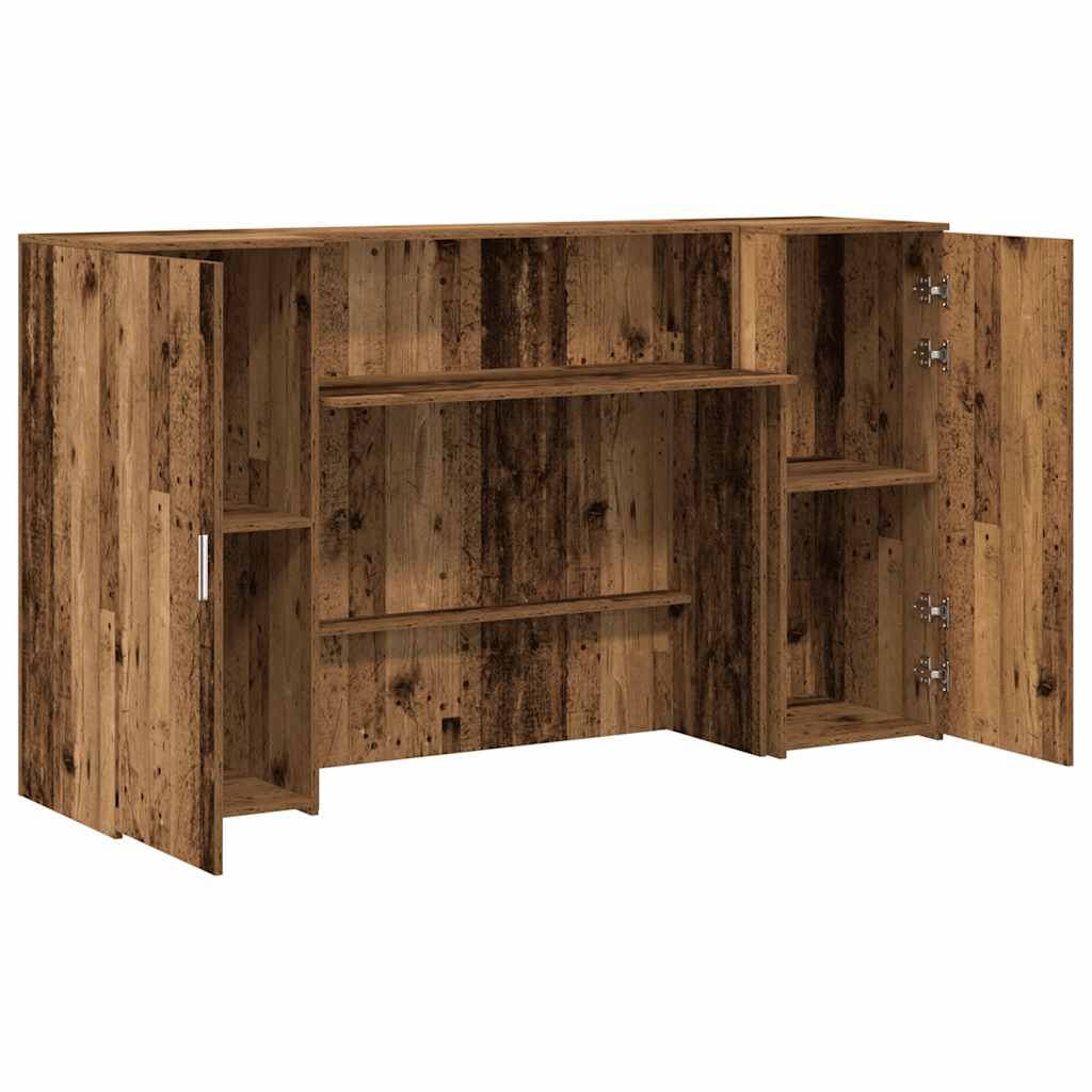 vidaXL Birou de recepție Lemn vechi 180x50x103,5 cm Lemn prelucrat