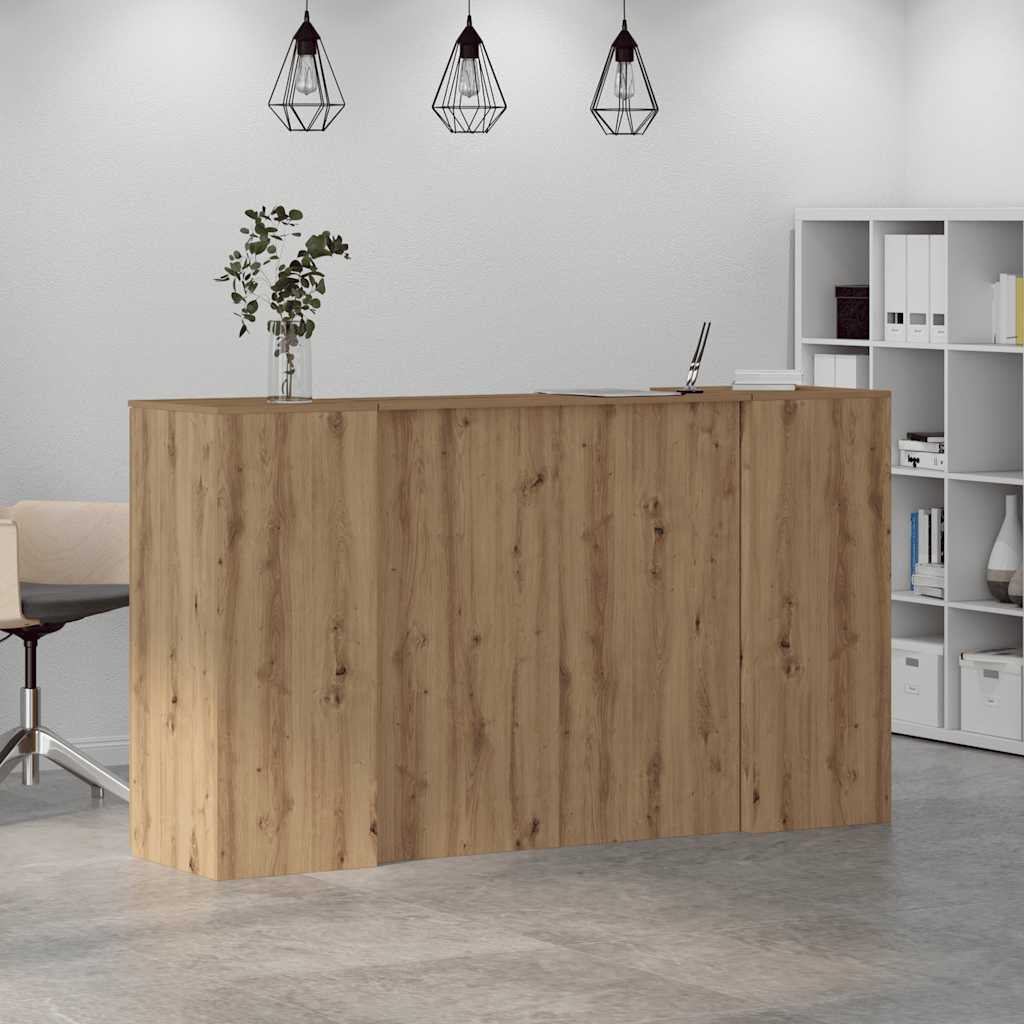 vidaXL Birou de recepție Stejar Artisan 180x50x103,5 cm Lemn prelucrat vidaXL Birou de recepție Stejar Artisan 180x50x103,5 cm Lemn prelucrat