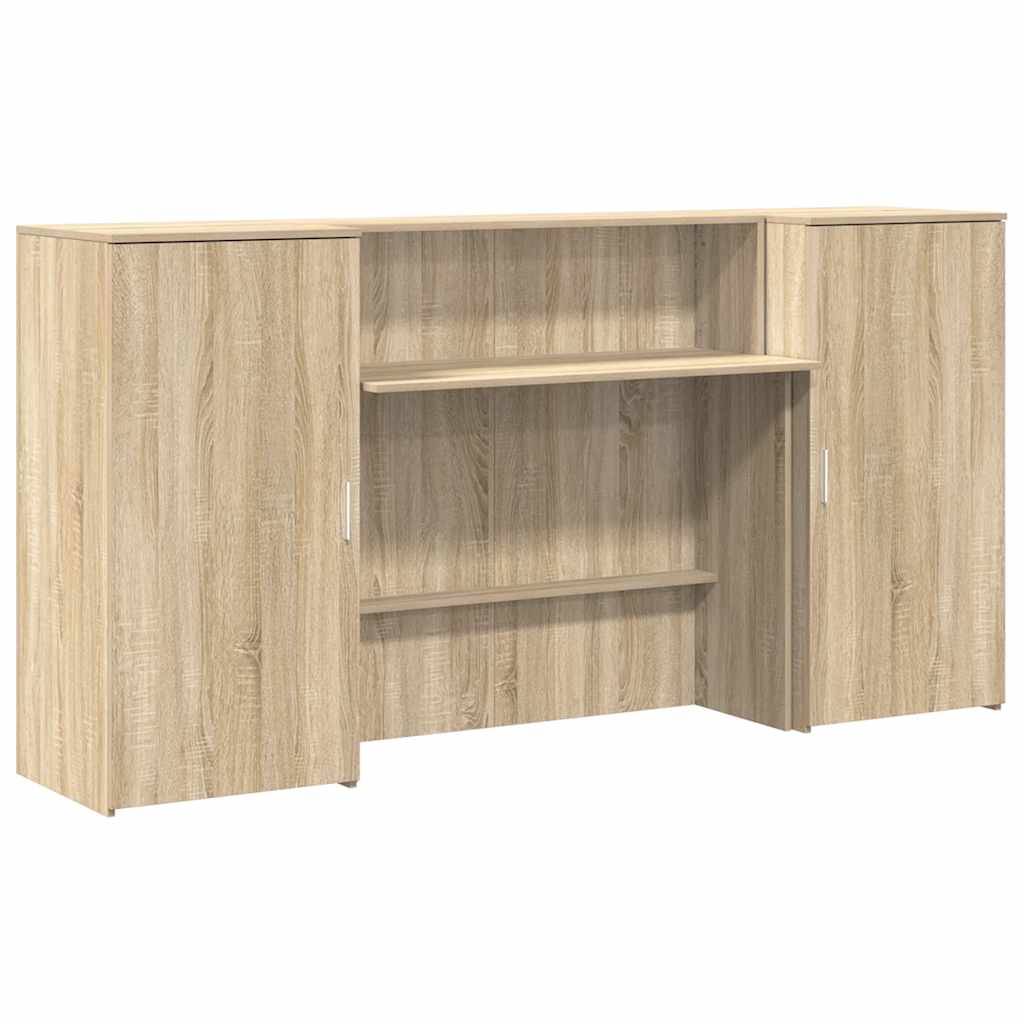 vidaXL Birou de recepție Stejar Sonoma 200x50x103,5 cm Lemn prelucrat vidaXL Birou de recepție Stejar Sonoma 200x50x103,5 cm Lemn prelucrat