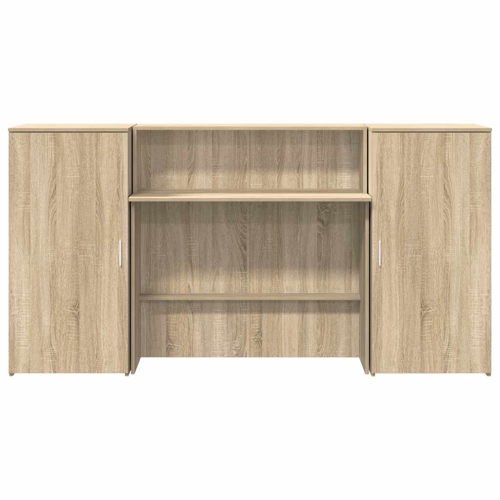 vidaXL Birou de recepție Stejar Sonoma 200x50x103,5 cm Lemn prelucrat vidaXL Birou de recepție Stejar Sonoma 200x50x103,5 cm Lemn prelucrat