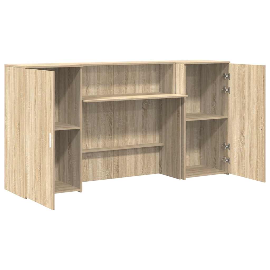 vidaXL Birou de recepție Stejar Sonoma 200x50x103,5 cm Lemn prelucrat vidaXL Birou de recepție Stejar Sonoma 200x50x103,5 cm Lemn prelucrat