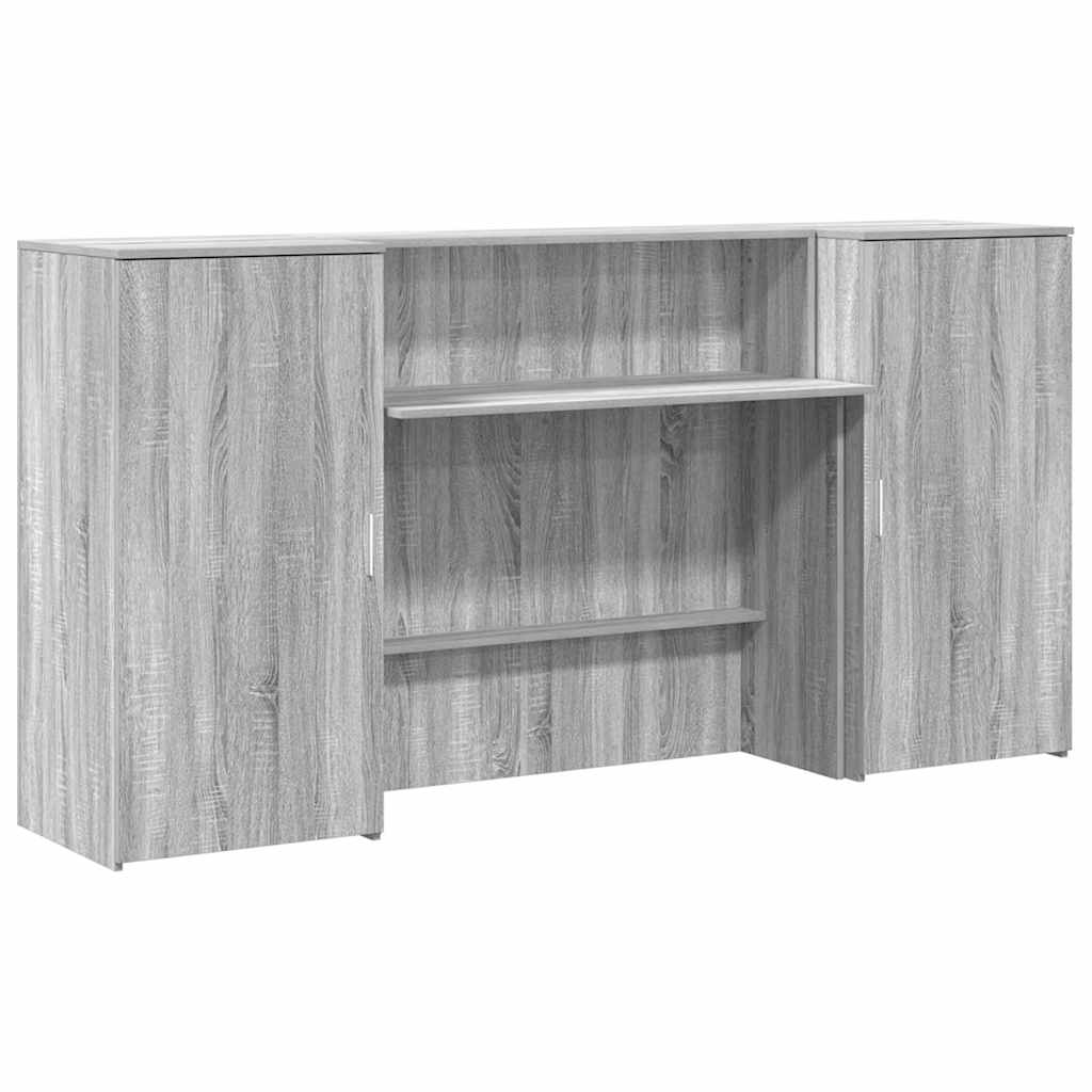 vidaXL Birou de recepție Gri Sonoma 200x50x103,5 cm Lemn prelucrat vidaXL Birou de recepție Gri Sonoma 200x50x103,5 cm Lemn prelucrat