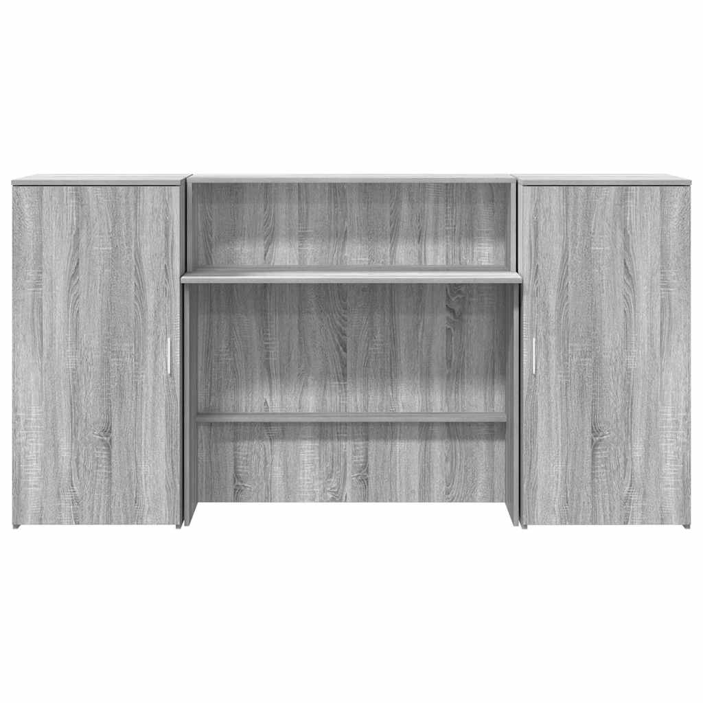 vidaXL Birou de recepție Gri Sonoma 200x50x103,5 cm Lemn prelucrat vidaXL Birou de recepție Gri Sonoma 200x50x103,5 cm Lemn prelucrat