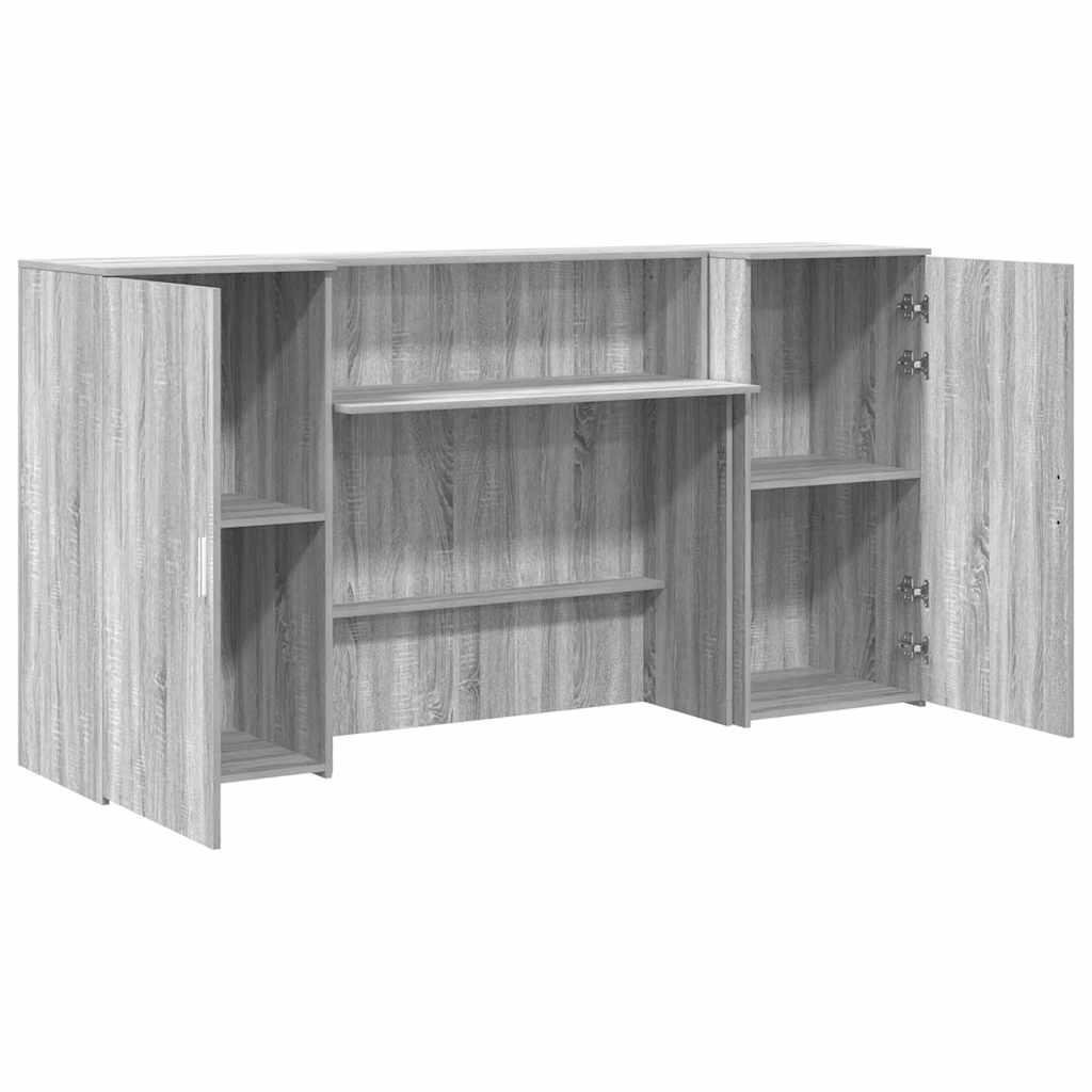 vidaXL Birou de recepție Gri Sonoma 200x50x103,5 cm Lemn prelucrat vidaXL Birou de recepție Gri Sonoma 200x50x103,5 cm Lemn prelucrat