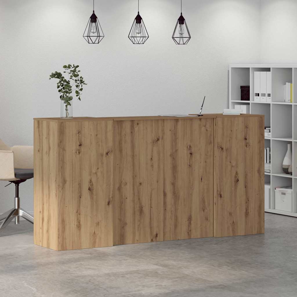 vidaXL Birou de recepție Stejar Artisan 200x50x103,5 cm Lemn prelucrat vidaXL Birou de recepție Stejar Artisan 200x50x103,5 cm Lemn prelucrat