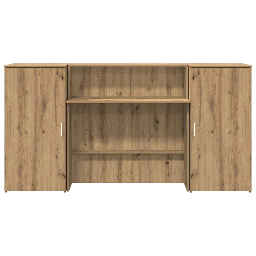 vidaXL Birou de recepție Stejar Artisan 200x50x103,5 cm Lemn prelucrat vidaXL Birou de recepție Stejar Artisan 200x50x103,5 cm Lemn prelucrat