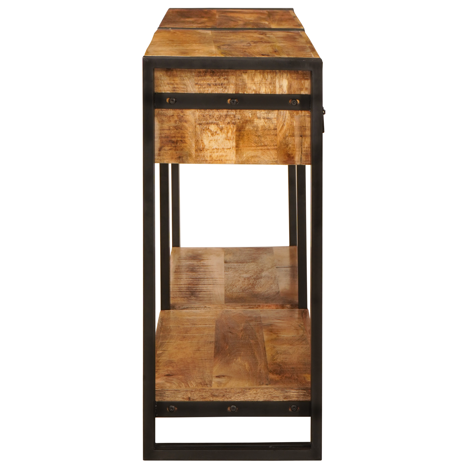 vidaXL Mese consolă 2 pcs Maro 160 x 33 x 75 cm Lemn de Acacia masiv