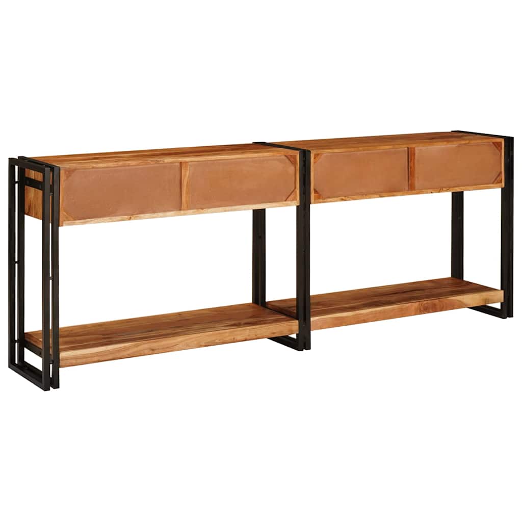 vidaXL Mese consolă 2 pcs Maro 200 x 33 x 75 cm Lemn masiv de acacia vidaXL Mese consolă 2 pcs Maro 200 x 33 x 75 cm Lemn masiv de acacia