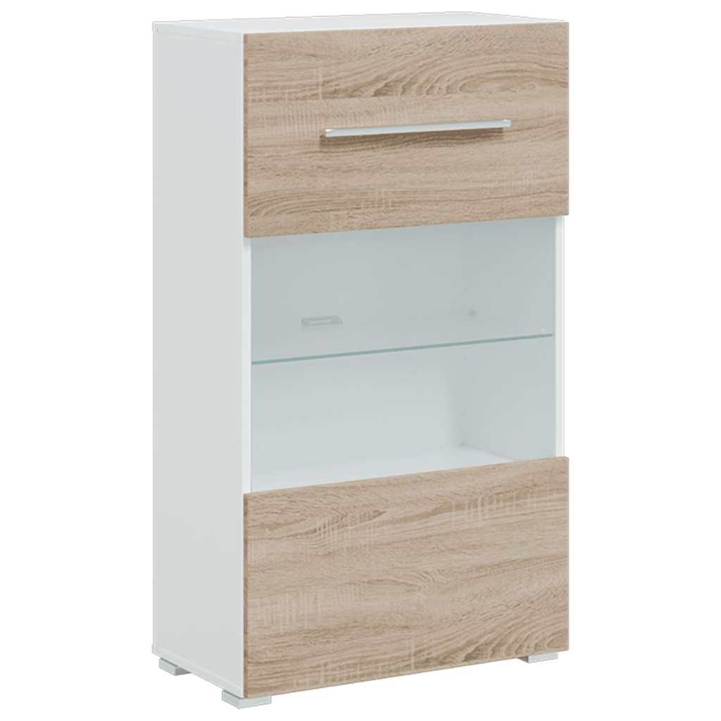 vidaXL Unități TV 5 piese cu iluminare LED lemn de lemn stejar Sonoma vidaXL Unități TV 5 piese cu iluminare LED lemn de lemn stejar Sonoma