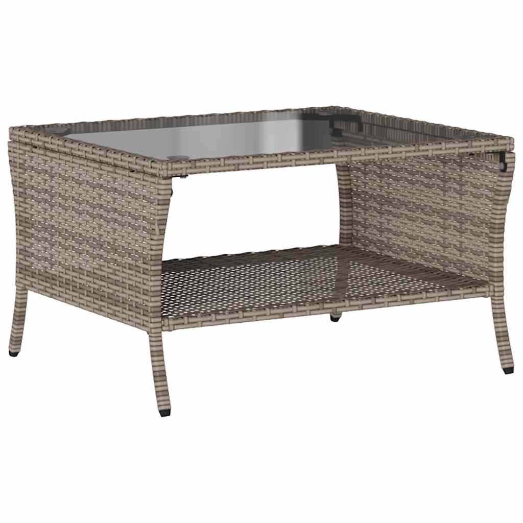 vidaXL Set mobilier grădină cu perne, 6 piese, gri, poliratan