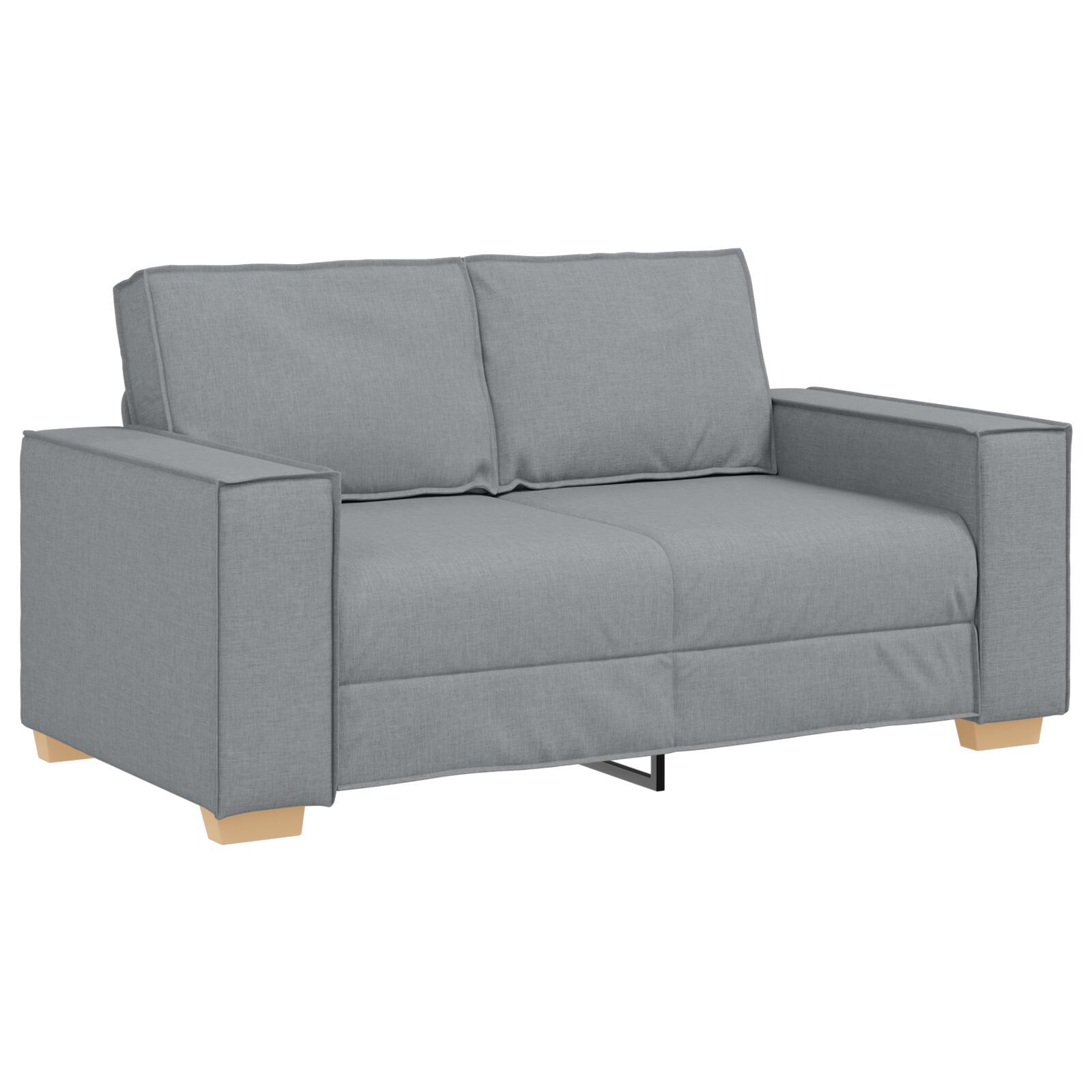 vidaXL Set de canapea cu pernă 3 pcs Gri 220 x 78 x 84 cm țesătură vidaXL Set de canapea cu pernă 3 pcs Gri 220 x 78 x 84 cm țesătură