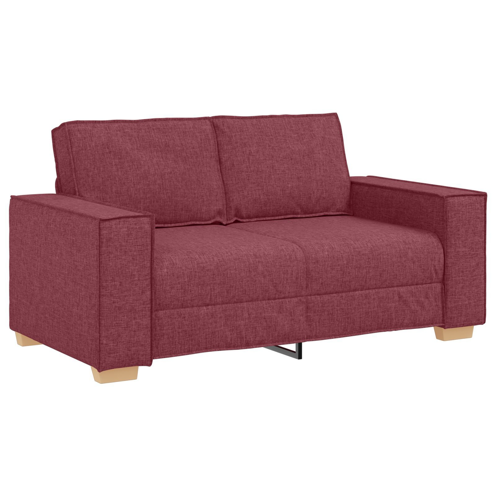 vidaXL Set de canapea 3 pcs Roșu Vin 220 x 78 x 84 cm țesătură vidaXL Set de canapea 3 pcs Roșu Vin 220 x 78 x 84 cm țesătură