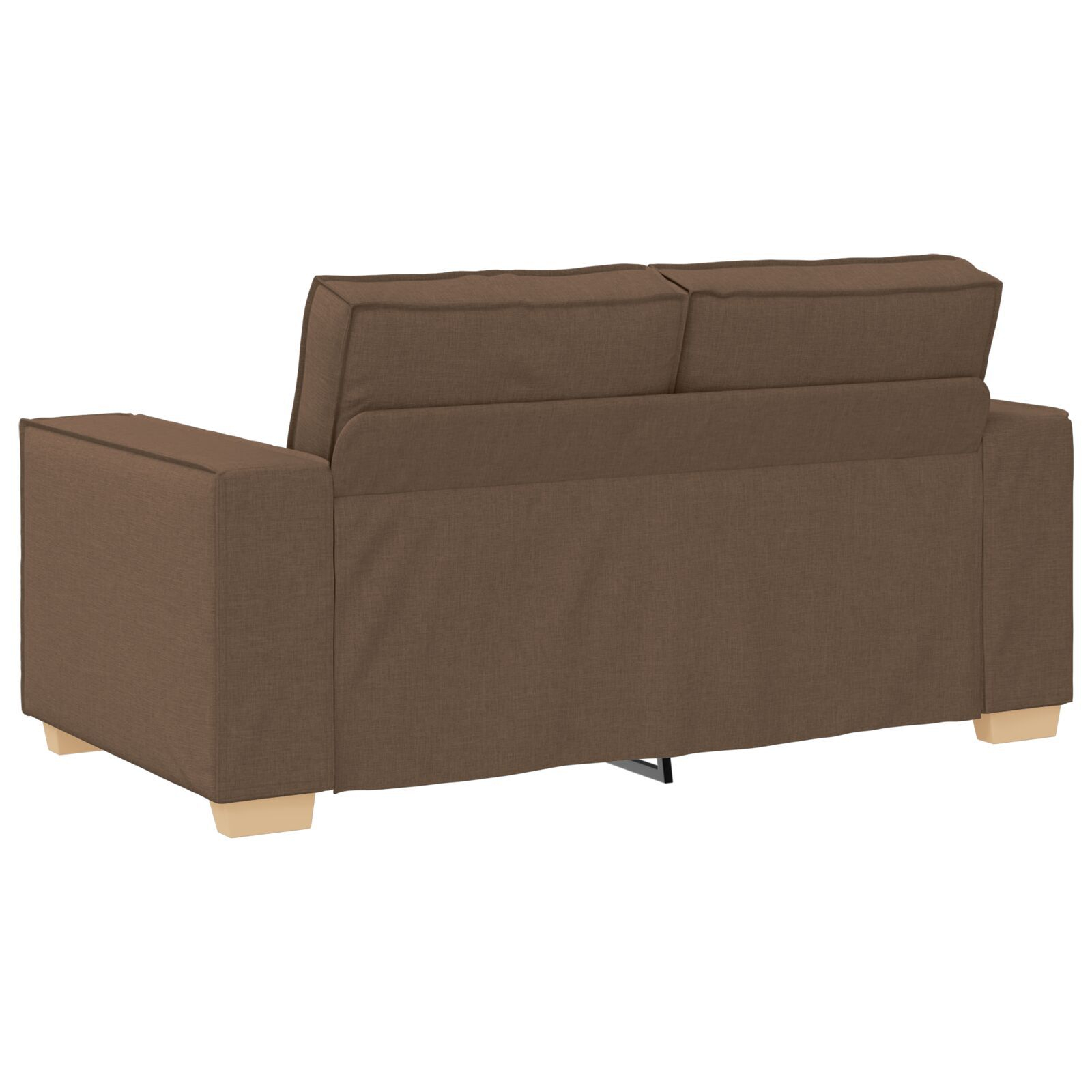 vidaXL Set de canapea cu pernă 3 pcs Maro 220 x 78 x 84 cm țesătură