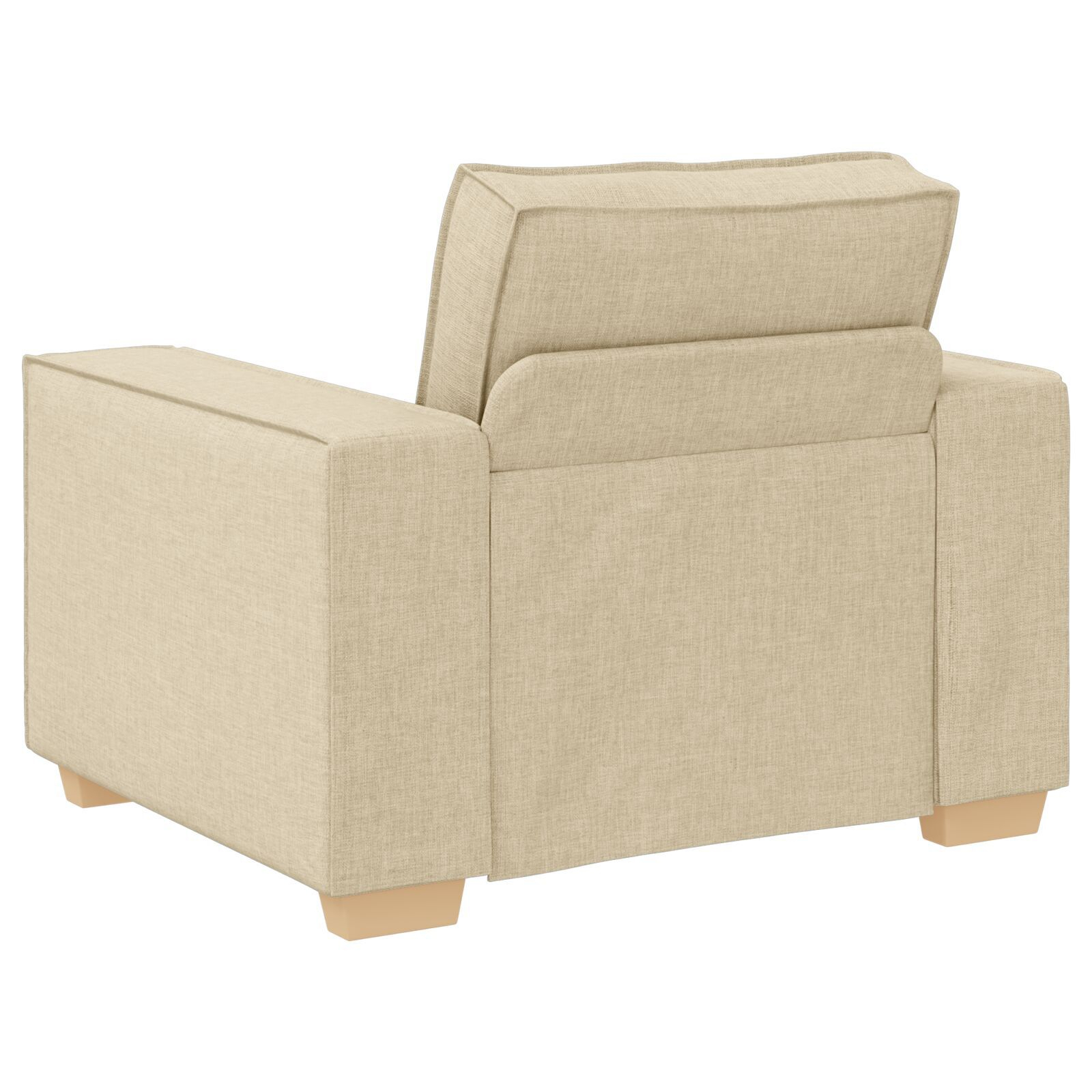 vidaXL Set de canapea cu pernă 3 pcs Crem 220 x 78 x 84 cm țesătură