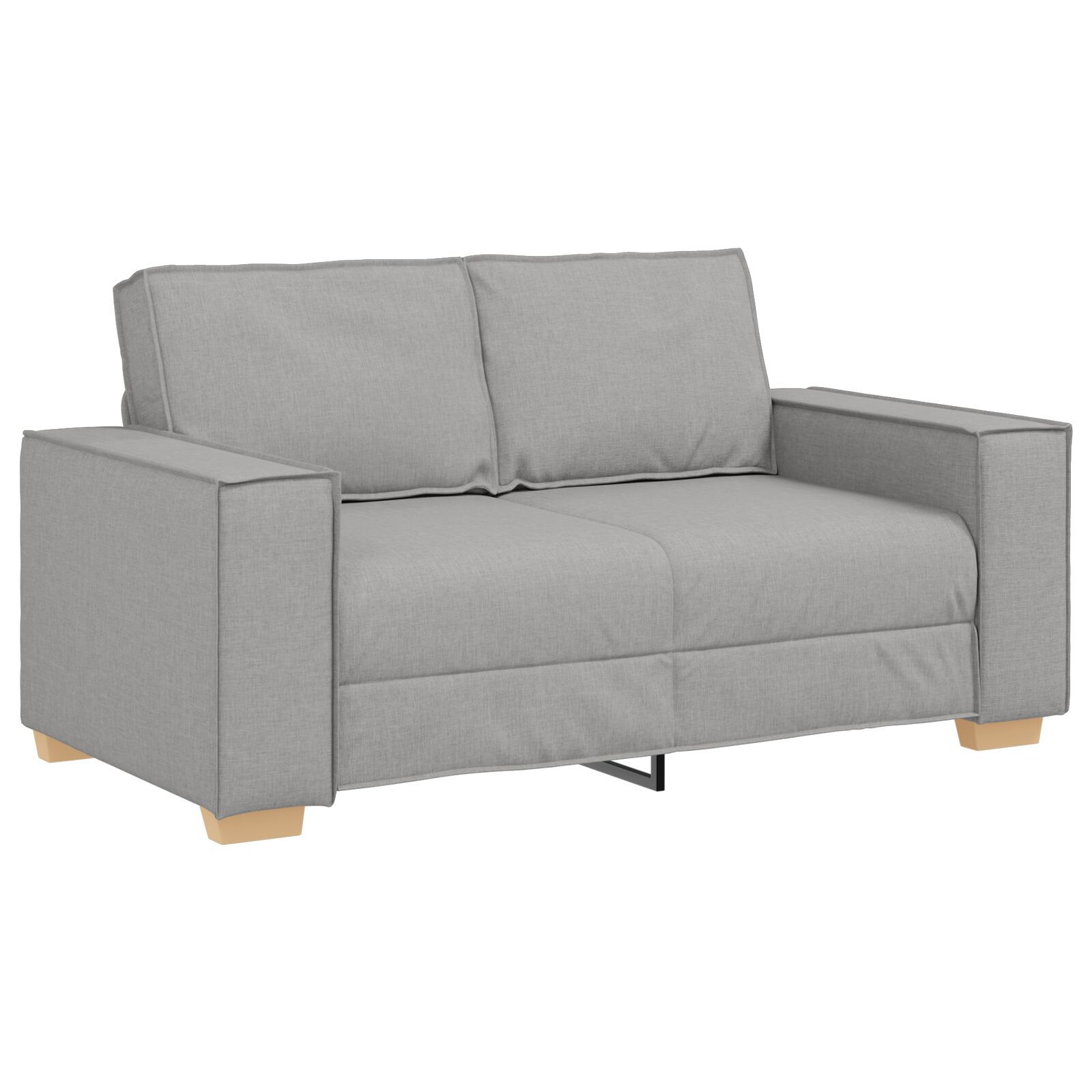 vidaXL Set de canapea cu pernă 3 pcs Gri 220 x 78 x 84 cm țesătură